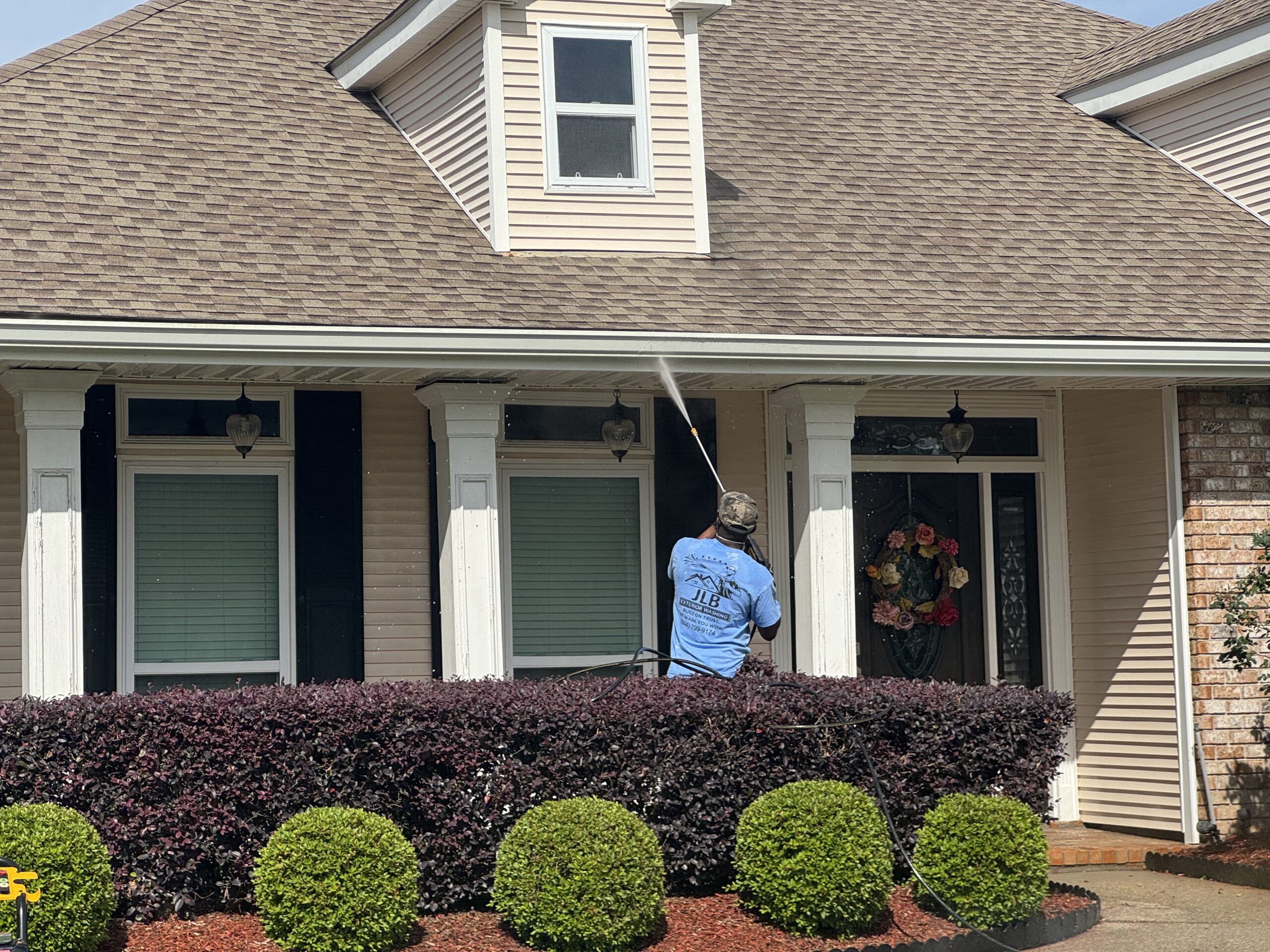 House exterior cleaning repeated